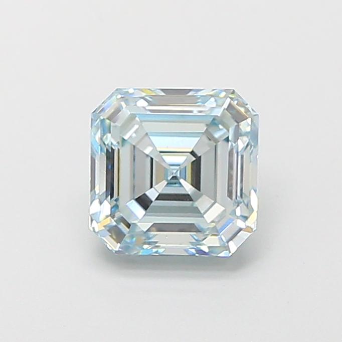 1.31 Ct. Fancy Intense  Blue Asscher Lab Grown Diamond