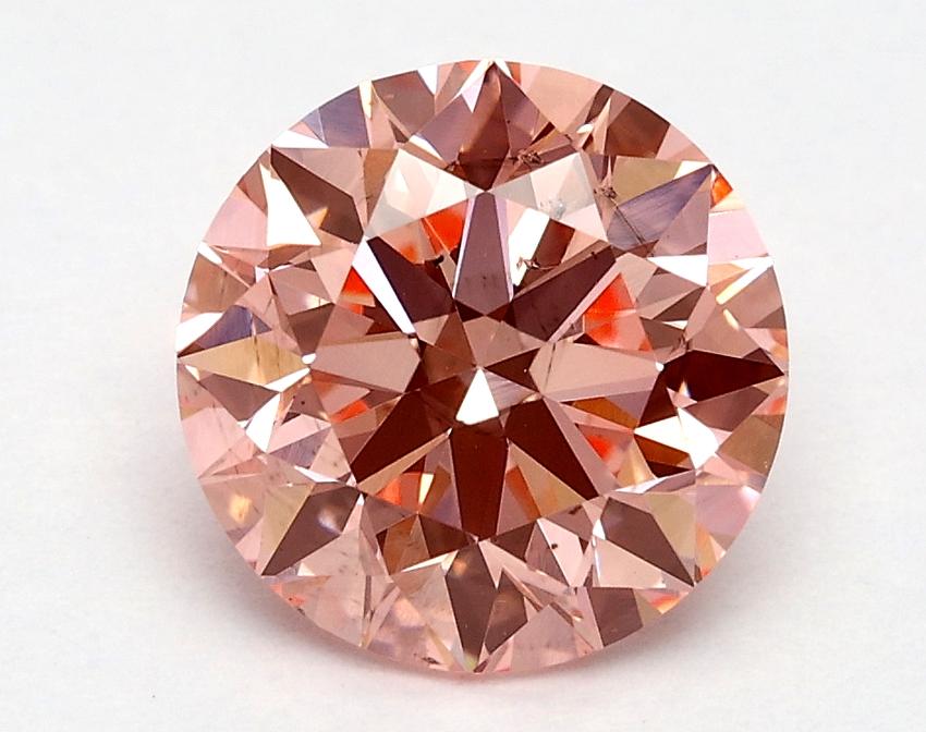 1.70 Ct. Fancy Vivid Pink Round Lab Grown Diamond