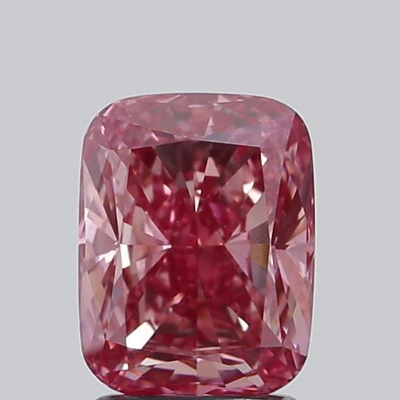 2.05 Ct. Fancy Vivid  Pink Cushion Lab Grown Diamond