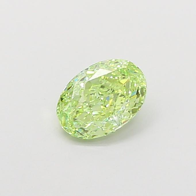 1.07 Ct. Fancy Vivid Green Oval Lab Grown Diamond