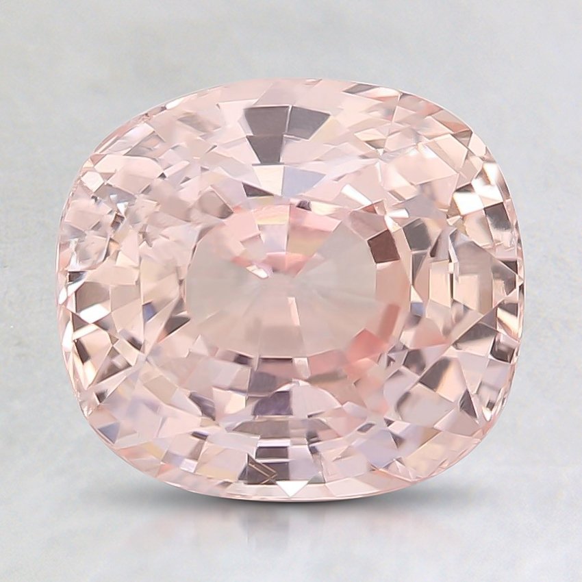 8.3x7.5mm Unheated Cushion Peach Sapphire