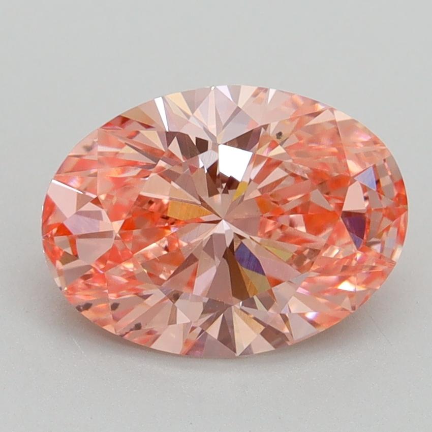 2.20 Ct. Fancy Vivid Pink Oval Lab Grown Diamond
