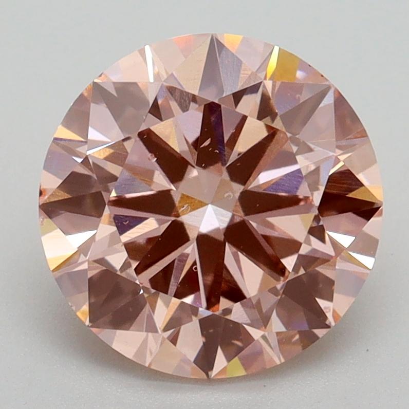 2.70 Ct. Fancy Intense Pink Round Lab Grown Diamond
