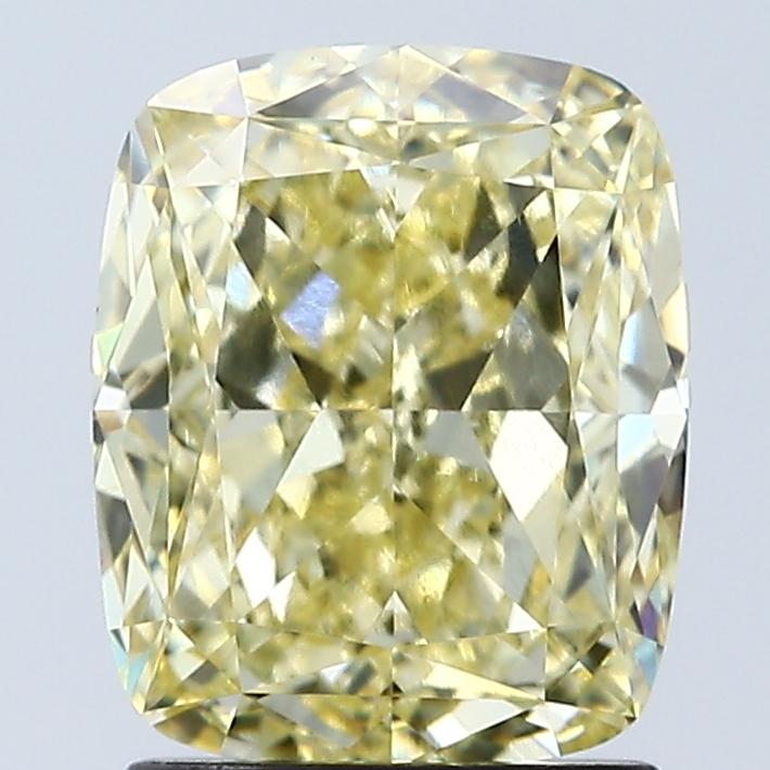 2.04 Ct. Fancy Intense Yellow Cushion Lab Grown Diamond