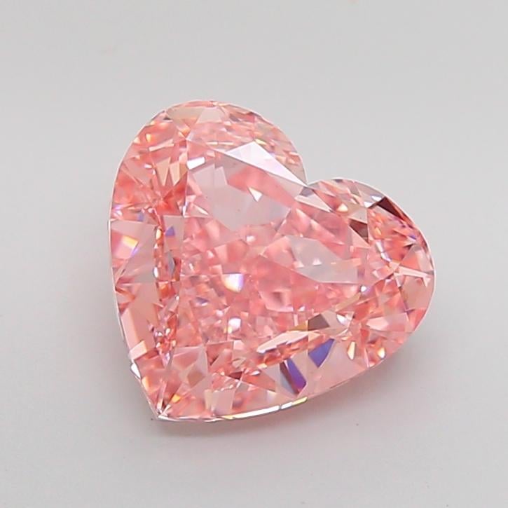 4.52 Ct. Fancy Vivid Pink Heart Lab Grown Diamond