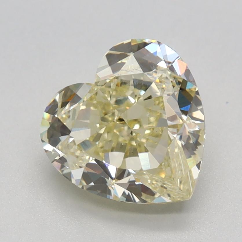 1.62 Ct. Fancy Light Yellow Heart Lab Grown Diamond