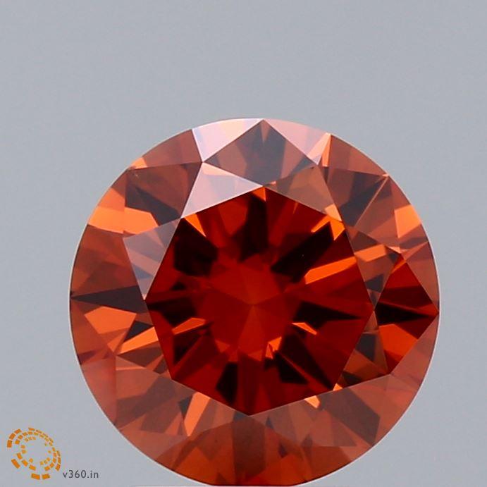 1.98 Ct. Fancy Deep Orange Round Lab Grown Diamond