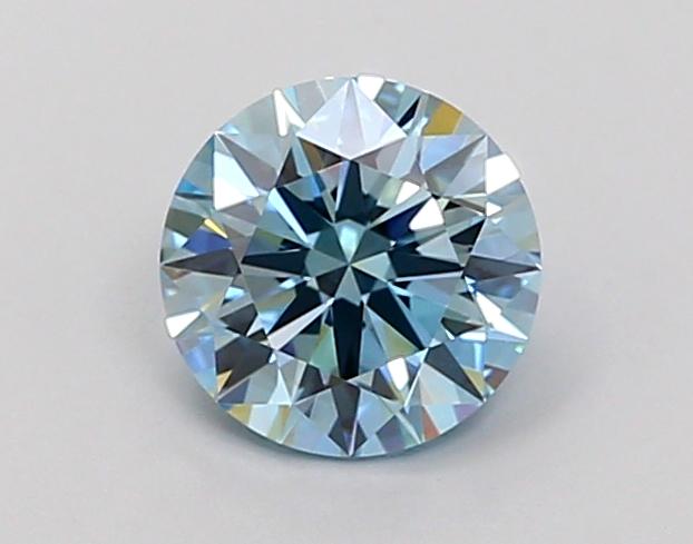 1.01 Ct. Fancy Vivid Blue Round Lab Grown Diamond