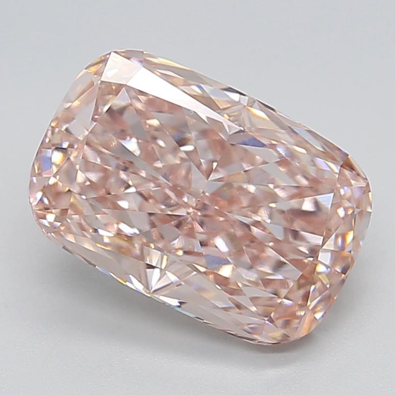 5.00 Ct. Fancy Intense  Pink Cushion Lab Grown Diamond