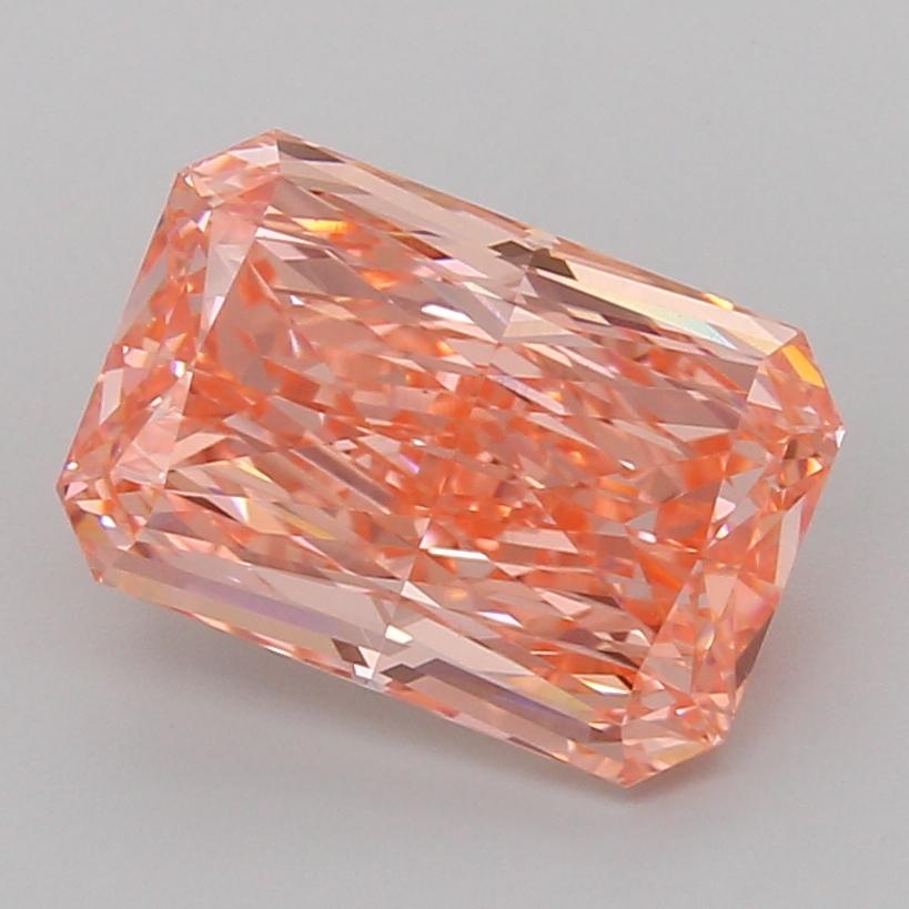 4.04 Ct. Fancy Vivid Pink Radiant Lab Grown Diamond
