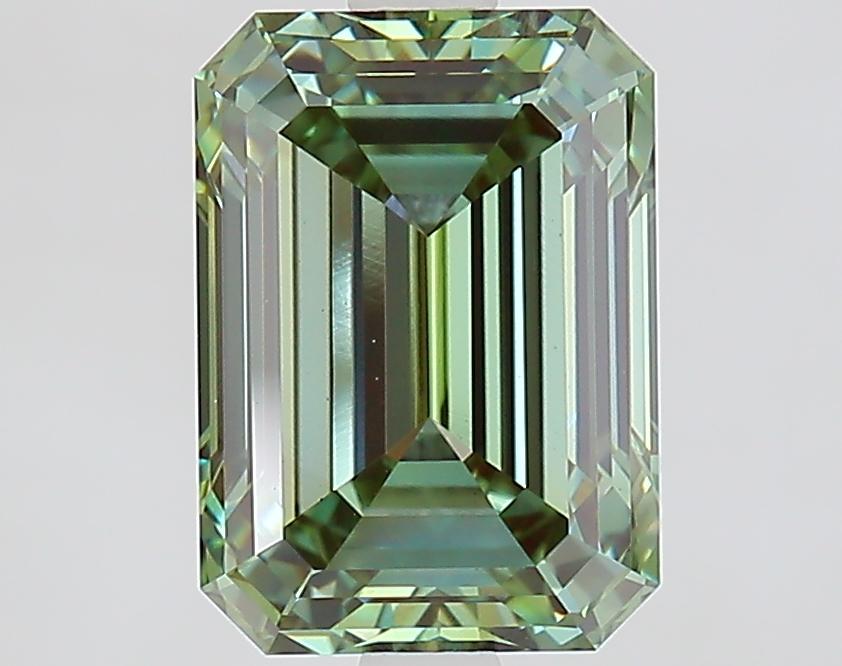 3.10 Ct. Fancy Vivid Green Emerald Lab Grown Diamond