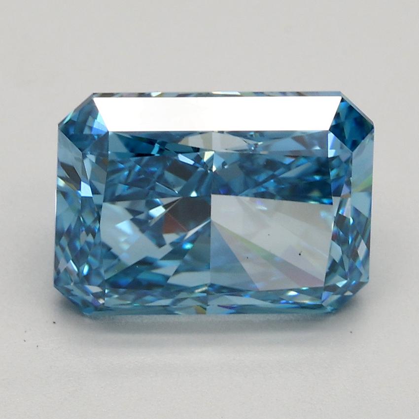 3.00 Ct. Fancy Vivid Blue Radiant Lab Grown Diamond