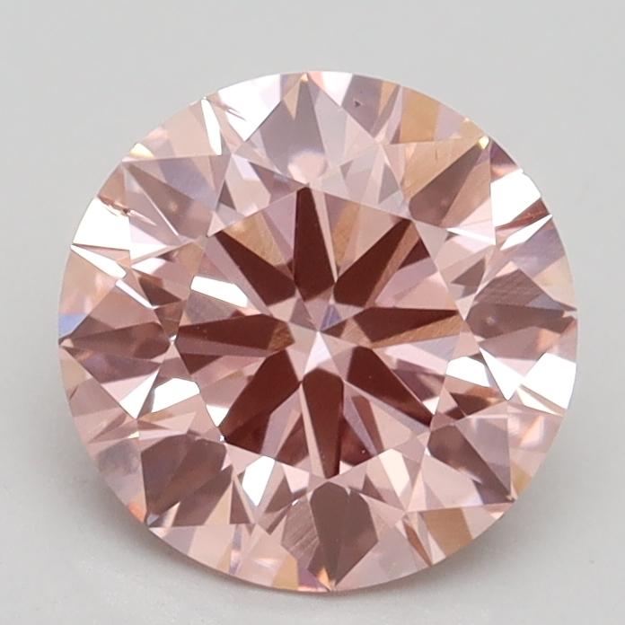 1.71 Ct. Fancy Intense Pink Round Lab Grown Diamond