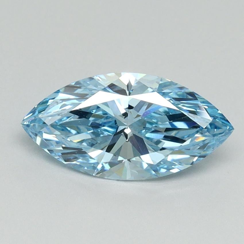 1.04 Ct. Fancy Vivid Blue Marquise Lab Grown Diamond