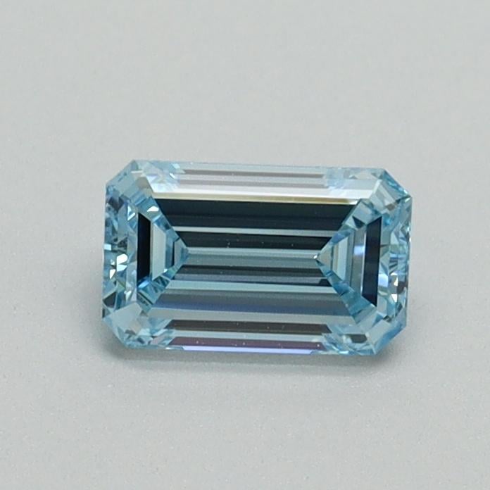 0.50 Ct. Fancy Intense Blue Emerald Lab Grown Diamond