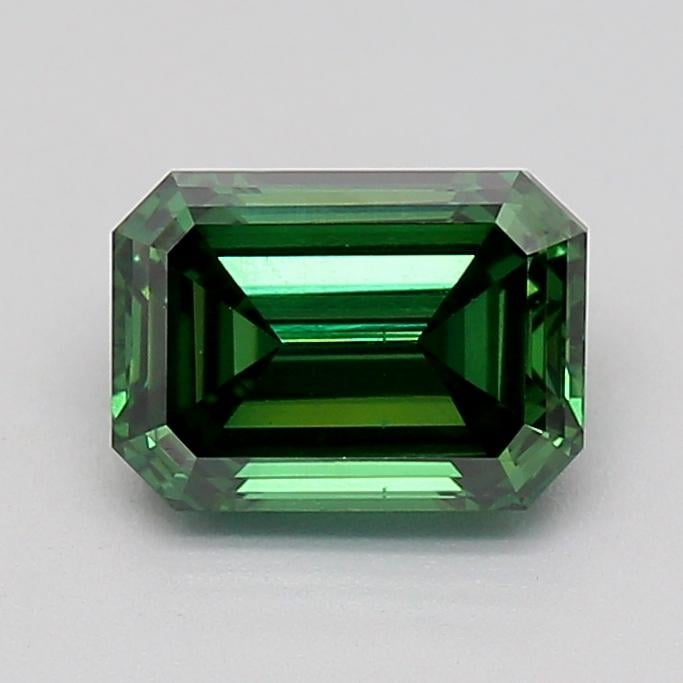 1.01 Ct. Fancy Vivid  Green Emerald Lab Grown Diamond