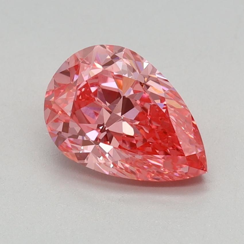 0.96 Ct. Fancy Vivid Pink Pear Lab Grown Diamond