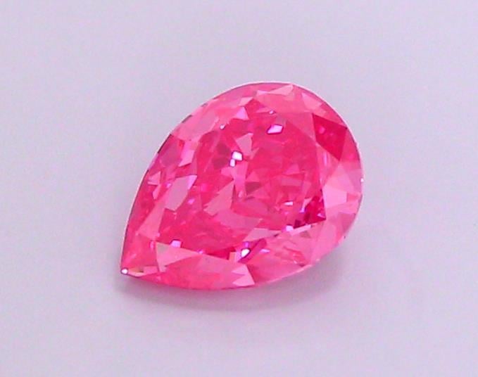 1.21 Ct. Fancy Vivid  Pink Pear Lab Grown Diamond