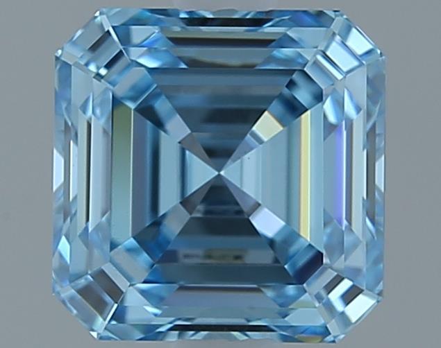 1.01 Ct. Fancy Vivid Blue Asscher Lab Grown Diamond