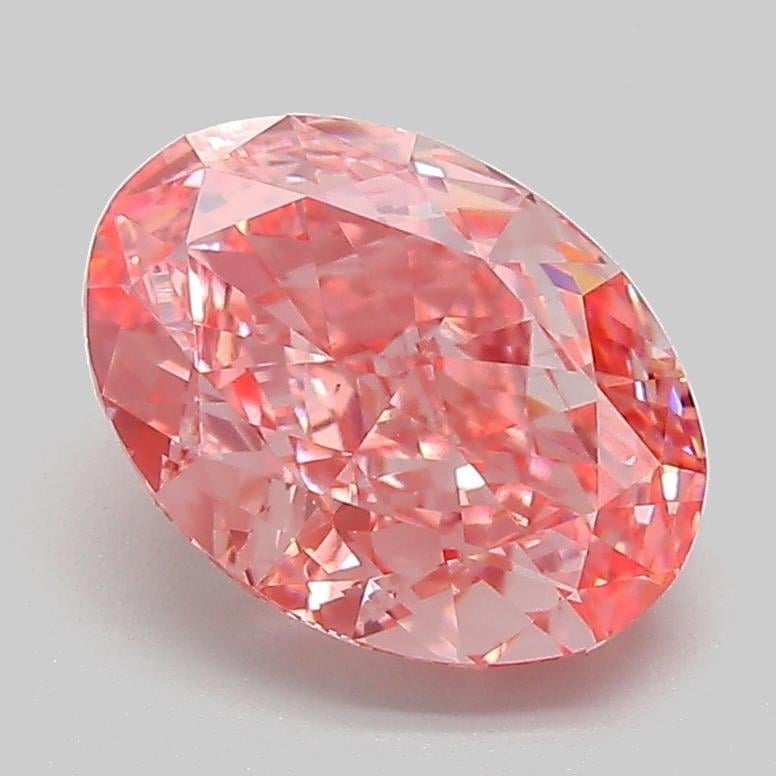 2.33 Ct. Fancy Vivid  Pink Oval Lab Grown Diamond