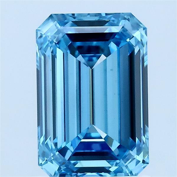 1.57 Ct. Fancy Vivid Blue Emerald Lab Grown Diamond