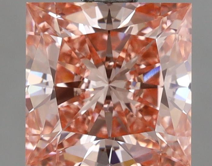 1.54 Ct. Fancy Vivid Pink Princess Lab Grown Diamond