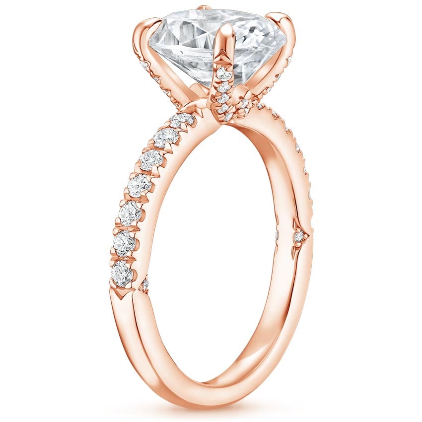 14K Rose Gold Luxe Heritage Diamond Ring (1/3 ct. tw.), large side view