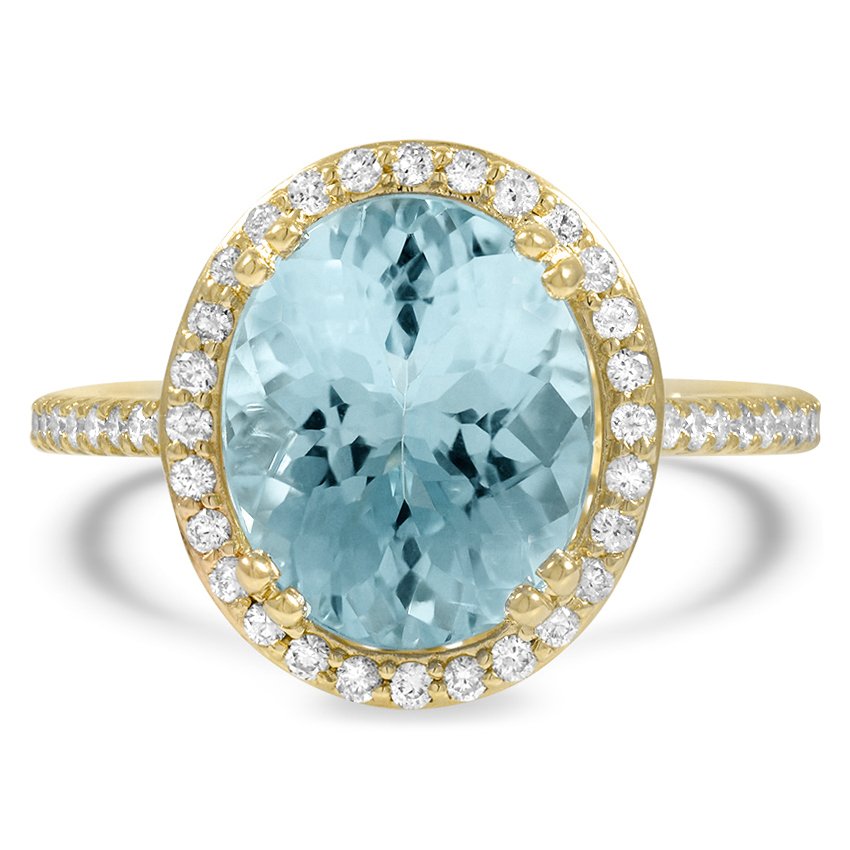 Retro Reproduction Aquamarine Vintage Ring