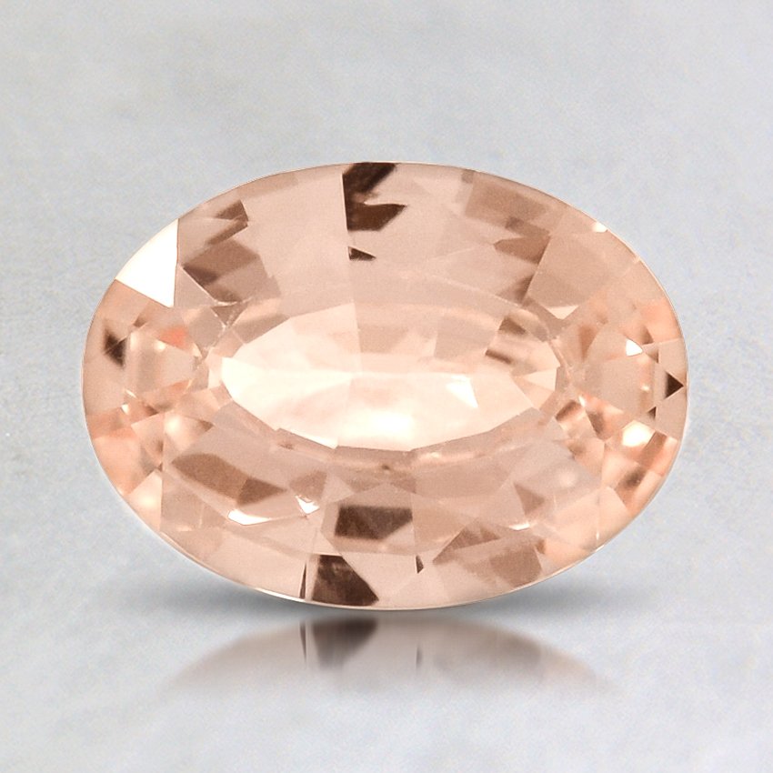 8x6mm Unheated Peach Oval Sapphire