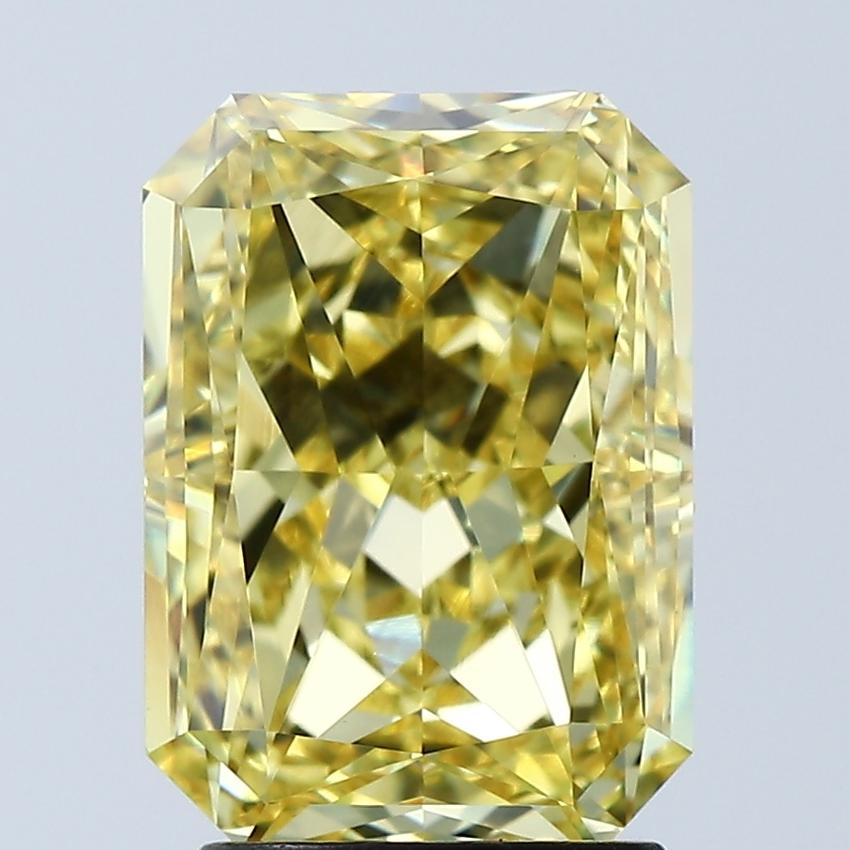 3.06 Ct. Fancy Vivid Yellow Radiant Lab Grown Diamond