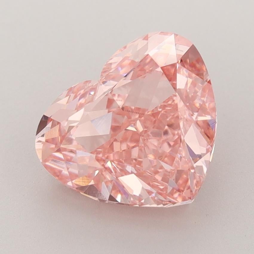 3.01 Ct. Fancy Vivid  Pink Heart Lab Grown Diamond