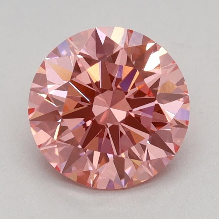 1.06 Ct. Fancy Vivid Pink Round Lab Grown Diamond