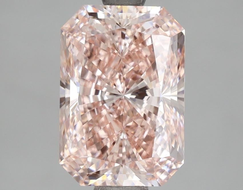 2.53 Ct. Fancy Intense Pink Radiant Lab Grown Diamond
