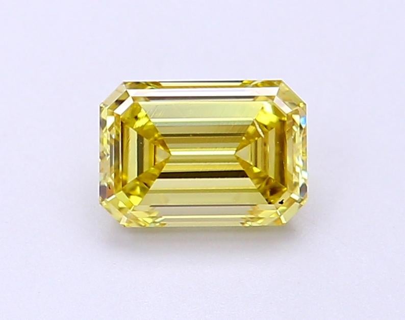 1.11 Ct. Fancy Intense Yellow Emerald Lab Grown Diamond
