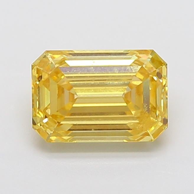 3.55 Ct. Fancy Intense Yellow Emerald Lab Grown Diamond