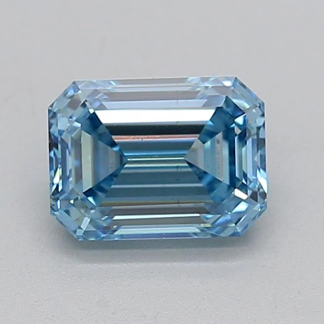 1.04 Ct. Fancy Intense  Blue Emerald Lab Grown Diamond