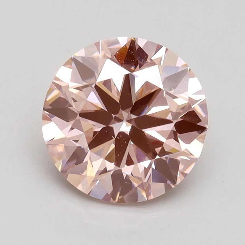 2.00 Ct. Fancy Intense Pink Round Lab Grown Diamond