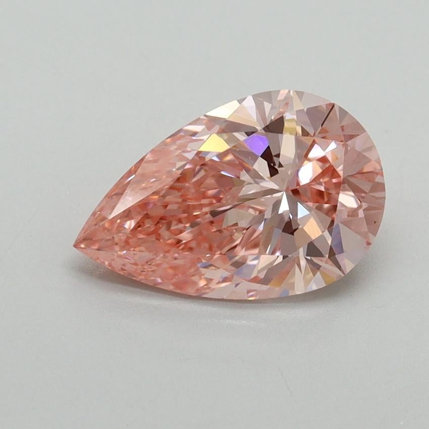 1.79 Ct. Fancy Vivid Pink Pear Lab Grown Diamond