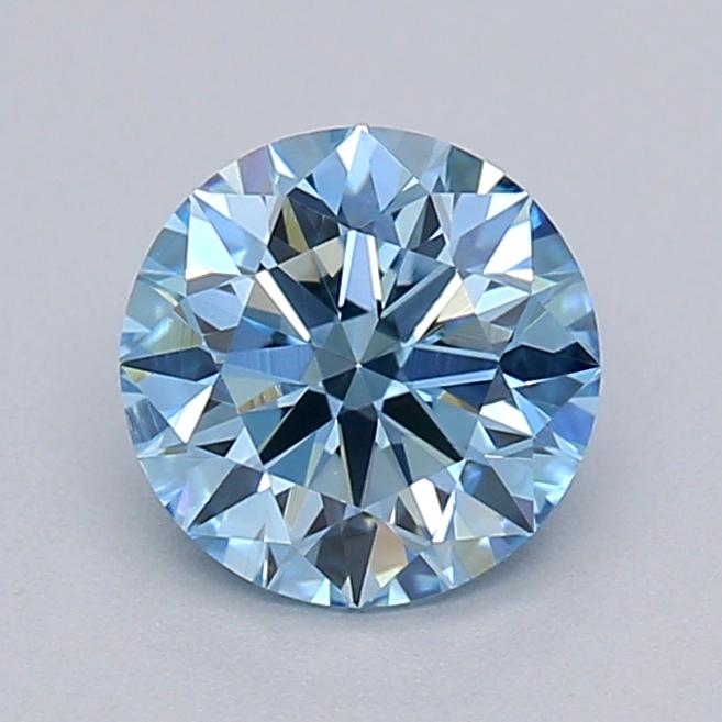 0.50 Ct. Fancy Vivid  Blue Round Lab Grown Diamond