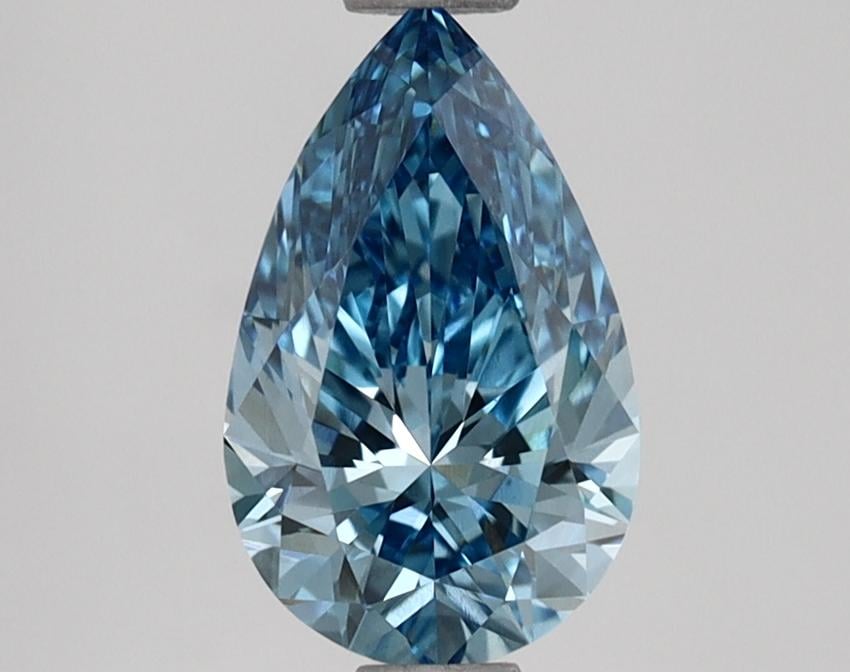 1.04 Ct. Fancy Vivid Blue Pear Lab Grown Diamond