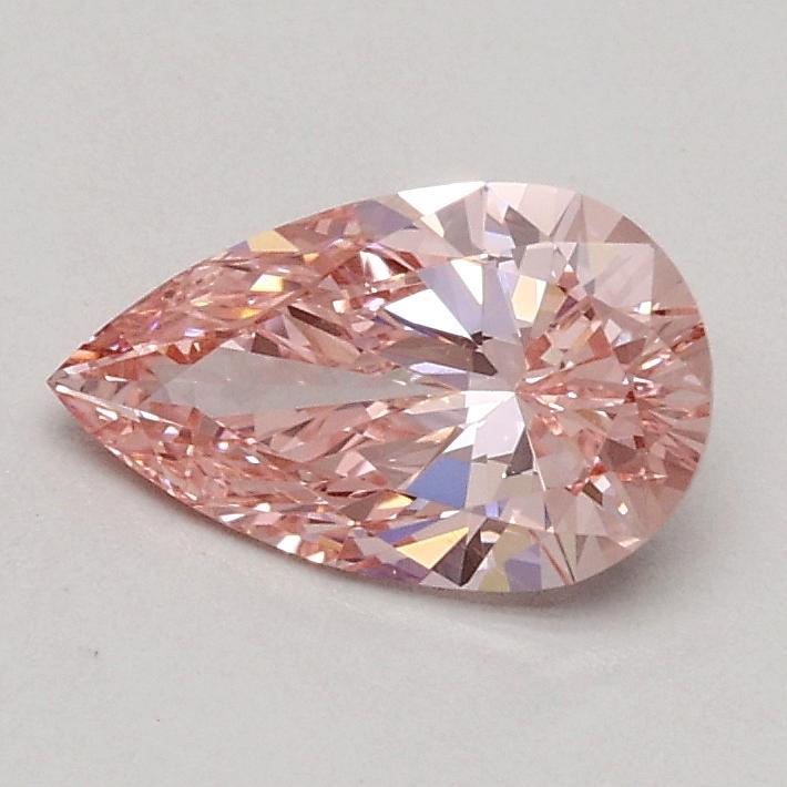 0.54 Ct. Fancy Intense Pink Pear Lab Grown Diamond