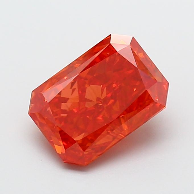 3.11 Ct. Fancy Vivid Red Radiant Lab Grown Diamond