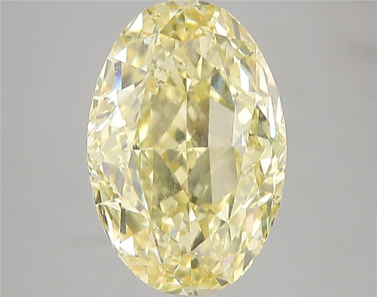 5.03 Ct. Fancy Intense Yellow Oval Lab Grown Diamond