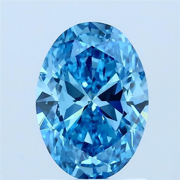1.04 Ct. Fancy Blue Oval Lab Grown Diamond
