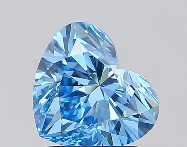 1.51 Ct. Fancy Vivid Blue Heart Lab Grown Diamond