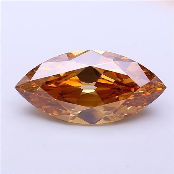 4.24 Ct. Fancy Brown Marquise Lab Grown Diamond