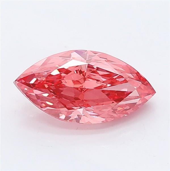 1.13 Ct. Fancy Vivid Pink Marquise Lab Grown Diamond
