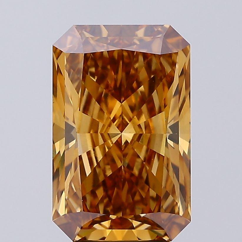 4.55 Ct. Fancy Yellowish Brown Radiant Lab Grown Diamond