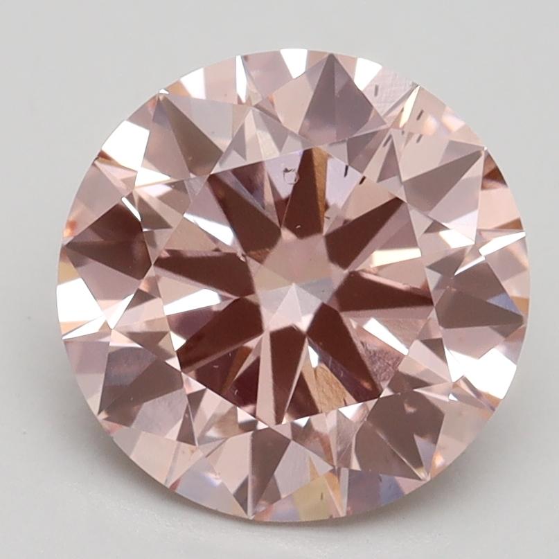 2.70 Ct. Fancy Intense Pink Round Lab Grown Diamond
