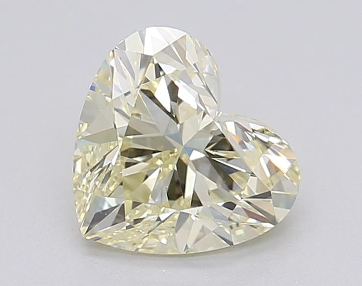 1.05 Ct. Fancy Light Yellow Heart Lab Grown Diamond